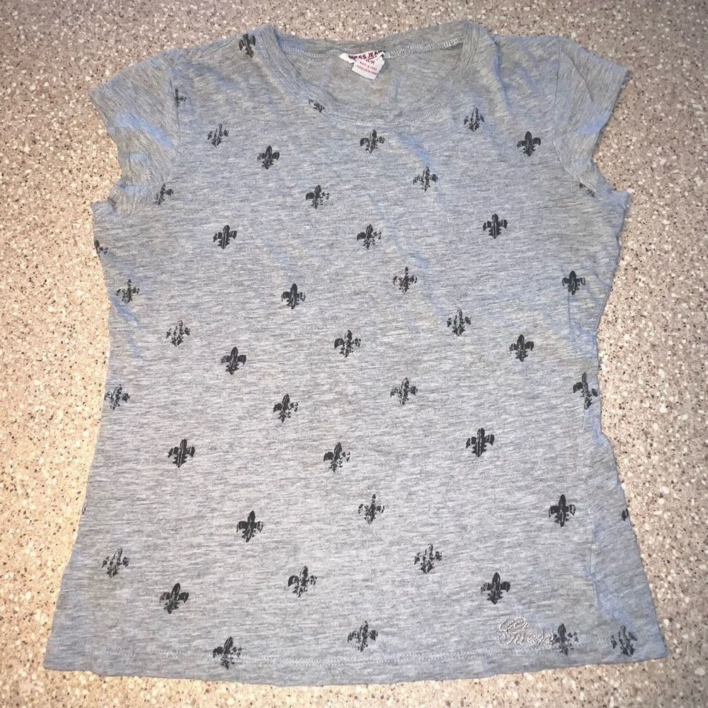 Guess | Short Sleeve Shirt ~ Medium ~ Gray ~ EUC